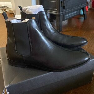 H by Hudson black boots. Beldon Chelsea style. New, never worn.